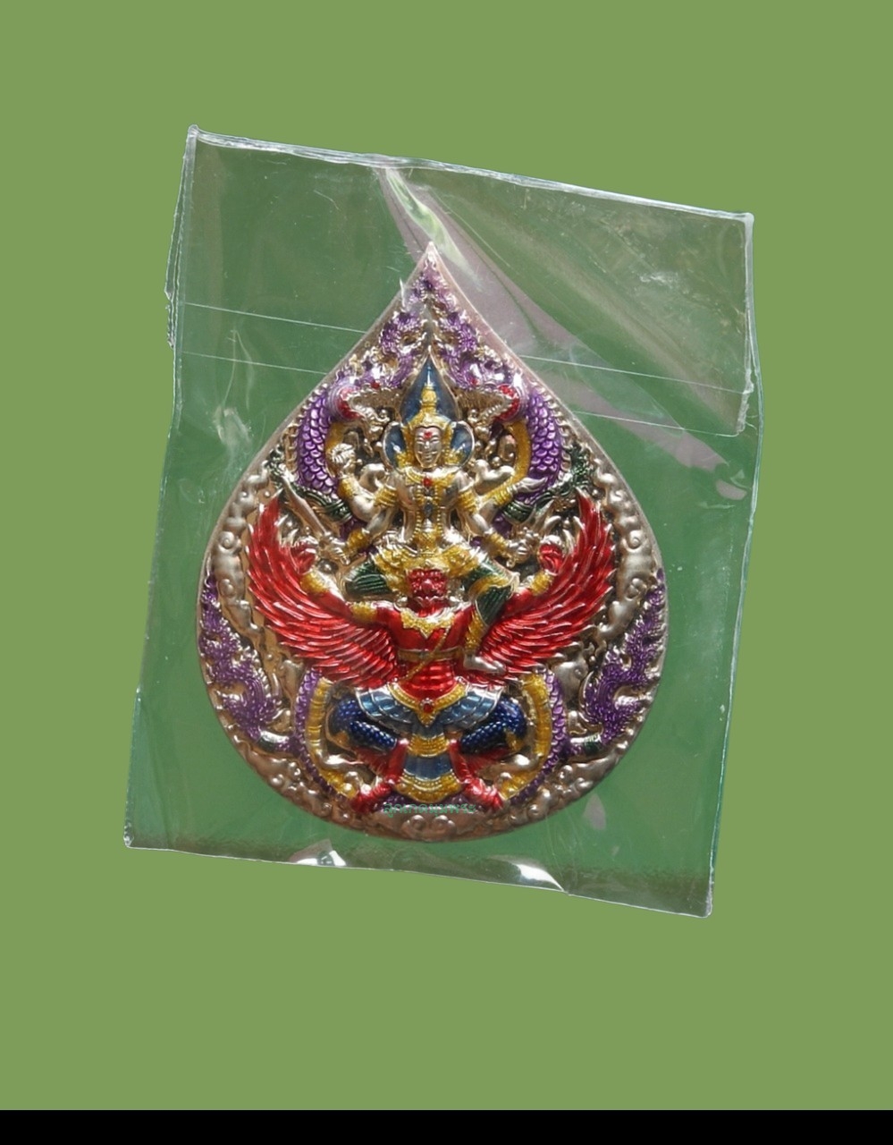 เหรียญพระนารายณ์ทรงครุฑ รุ่น บารมีอุดมทรัพย์ หลวงปู่ อุดมทรัพย์ วัดเวฬุวันธรรมวิหาร