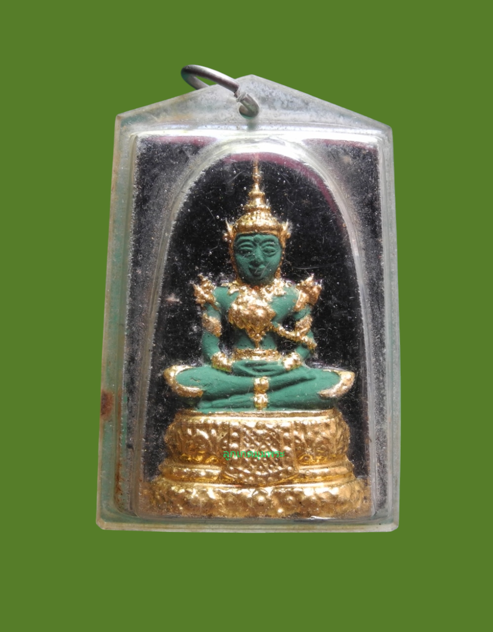 เนื้อผงพระแก้วมรกต วัดสนามนอก นนทบุรี ปี2514